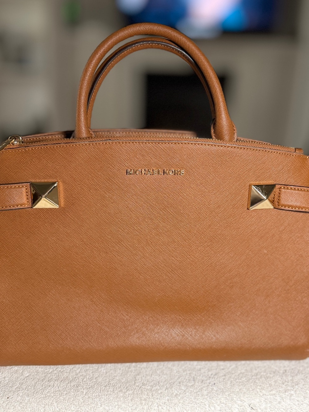 Michael Kors Karla Saffiano Leather Satchel
